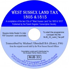 Land Tax - West Sussex 1805 & 1815